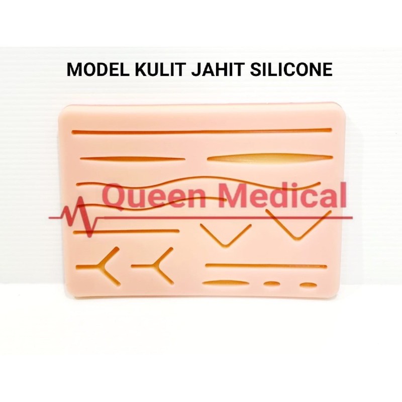 Jual Model Kulit Silikon Pad Latih Jahit Luka Sutura Medis Hecting Suture Shopee Indonesia