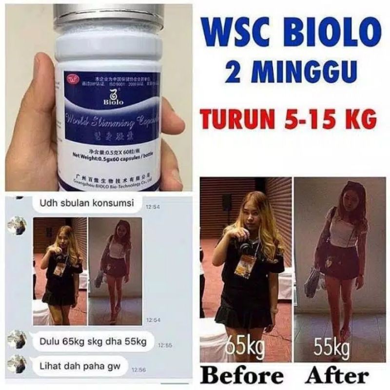 Jual Produk Suplemen Sehat Biolo Wsc Obat Pelangsing Badan Tubuh Perut ...