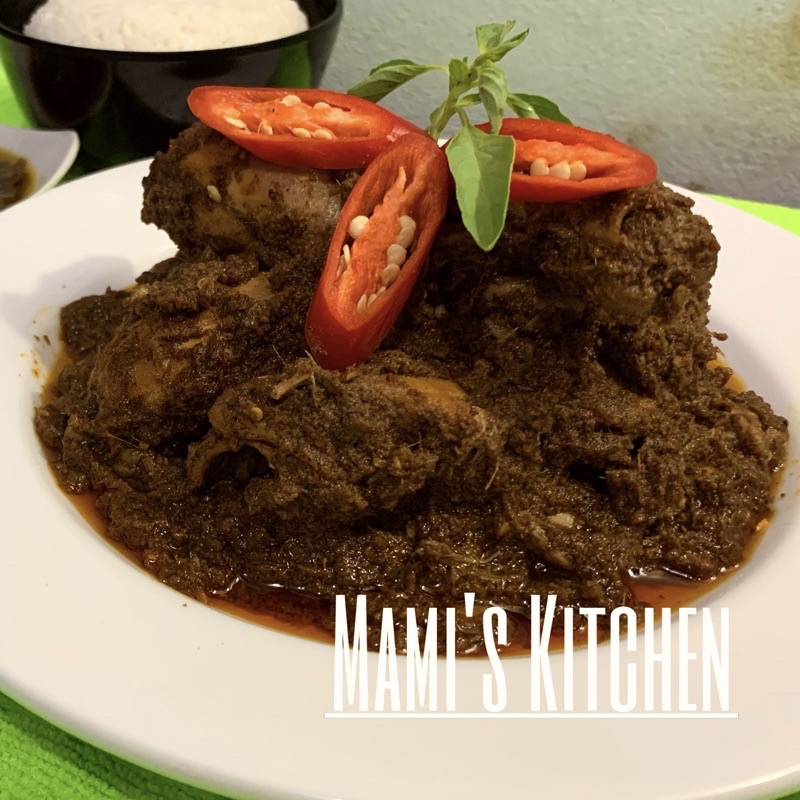 Jual Rendang Ayam asli rasa khas Minang, Berat 250gram daging Ayam yang ...