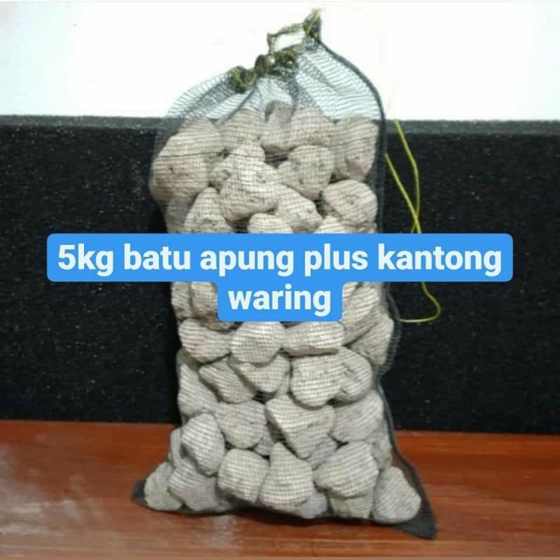 Jual Batu Apung Batu Gombong Pumice Stone Menjernihkan Kolam Dan Akuarium Plus Kantong Waring