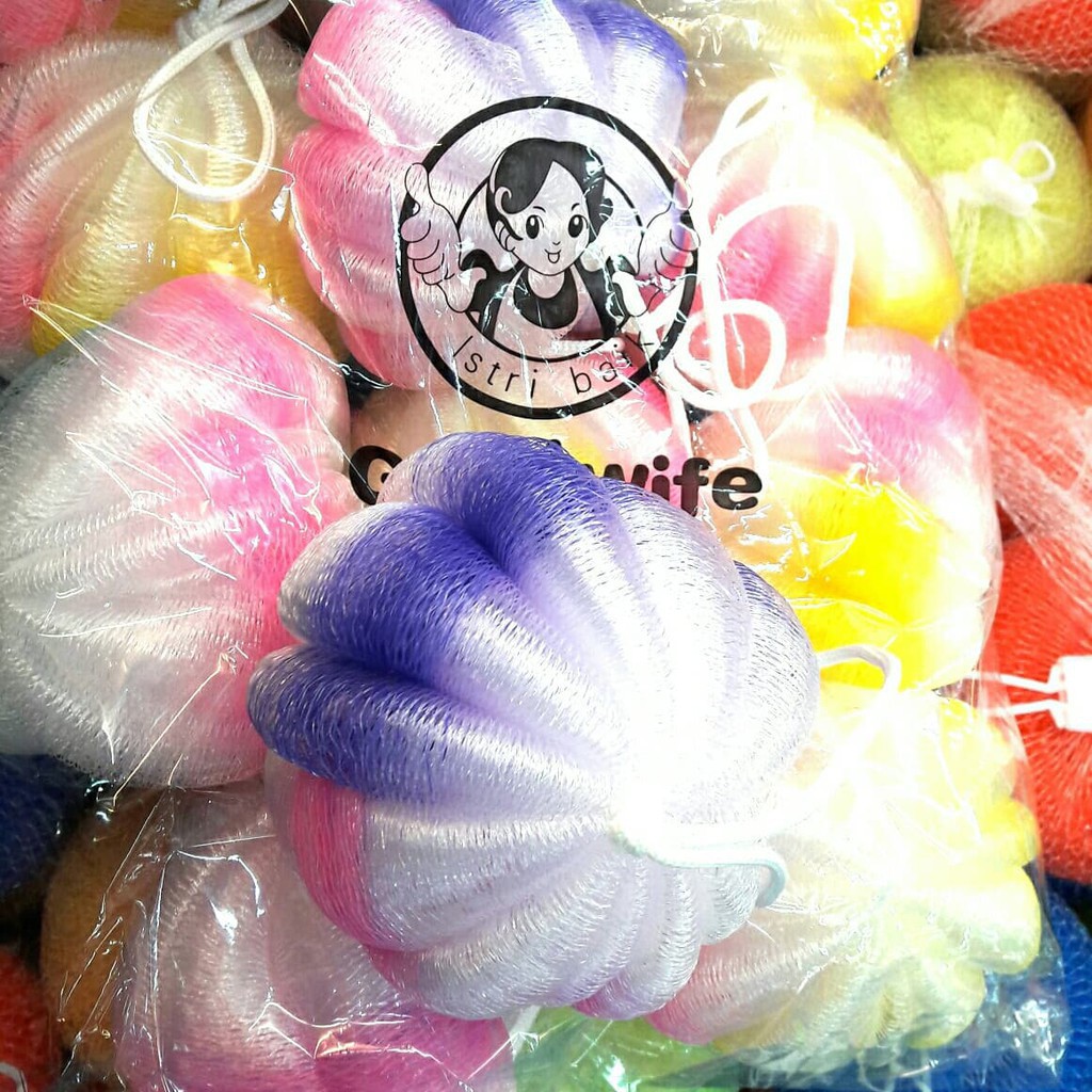 Jual Shower Puff Mandi Busa / Spons Mandi | Shopee Indonesia