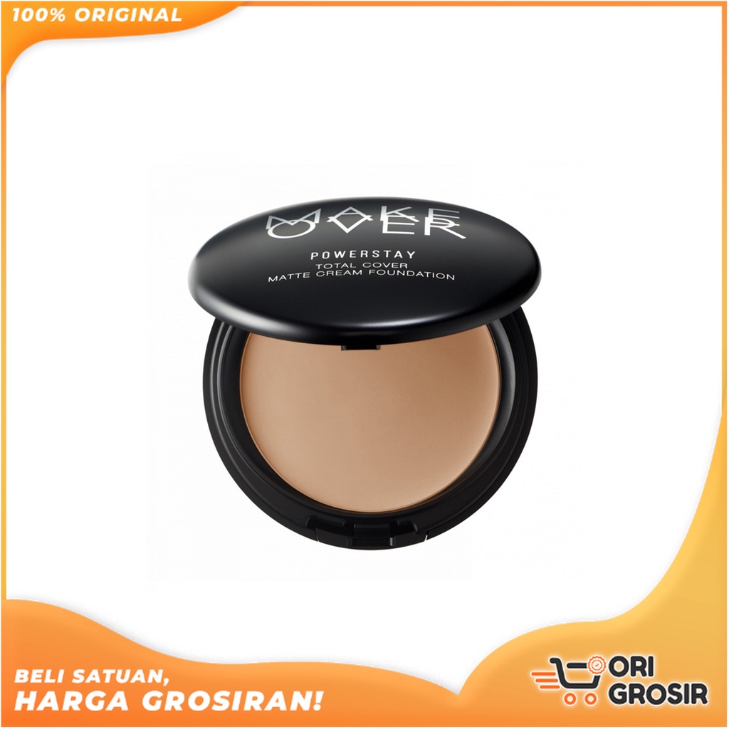 Jual ORI Grosir MAKE OVER Powerstay Total Cover Matte Cream Foundation