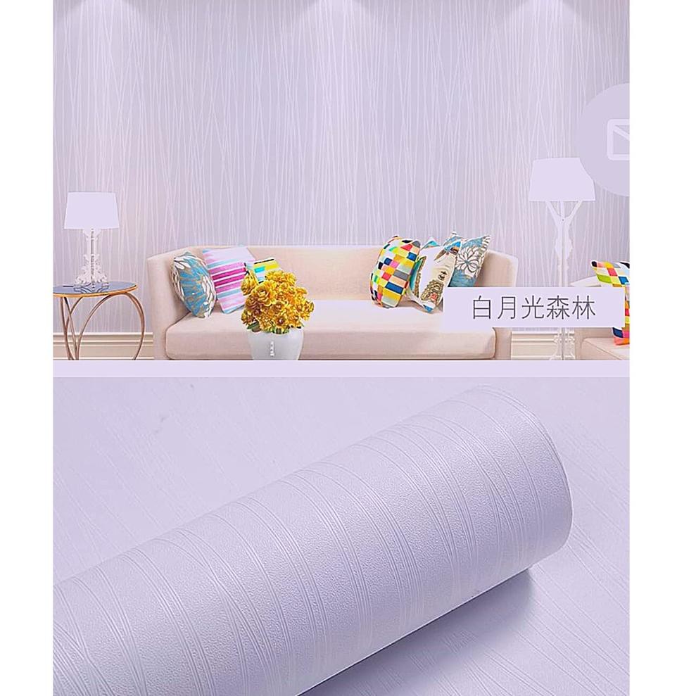 Jual 1.1 Brand Wallpaper Dinding Polos Emboss Tekstur Wave Putih ...