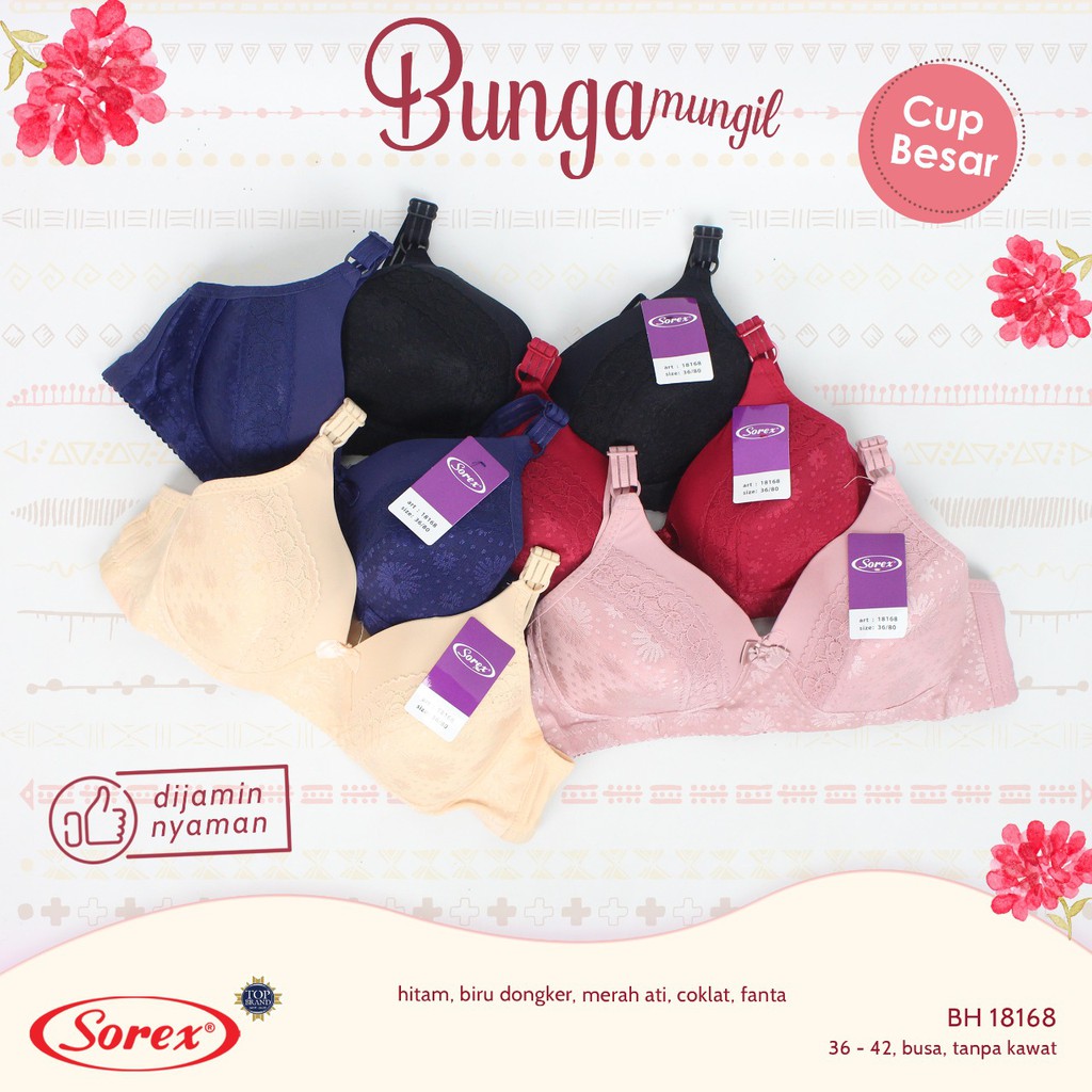 Jual Bra Sorex Tampa Kawat Dan Busa Model Terbaru & Kekinian - Harga Diskon  Februari 2024