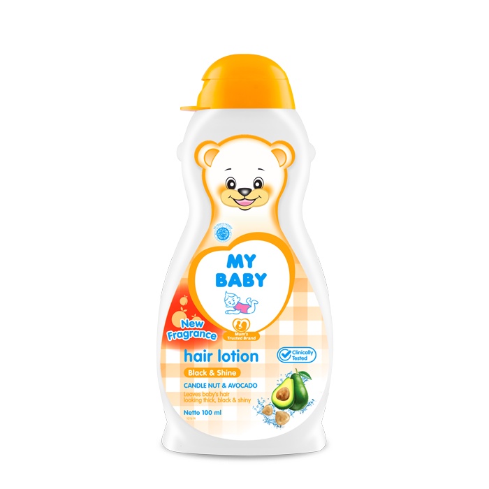 Jual My Baby Hair Lotion Minyak Rambut Bayi Black&Shine Ukuran 100ml ...