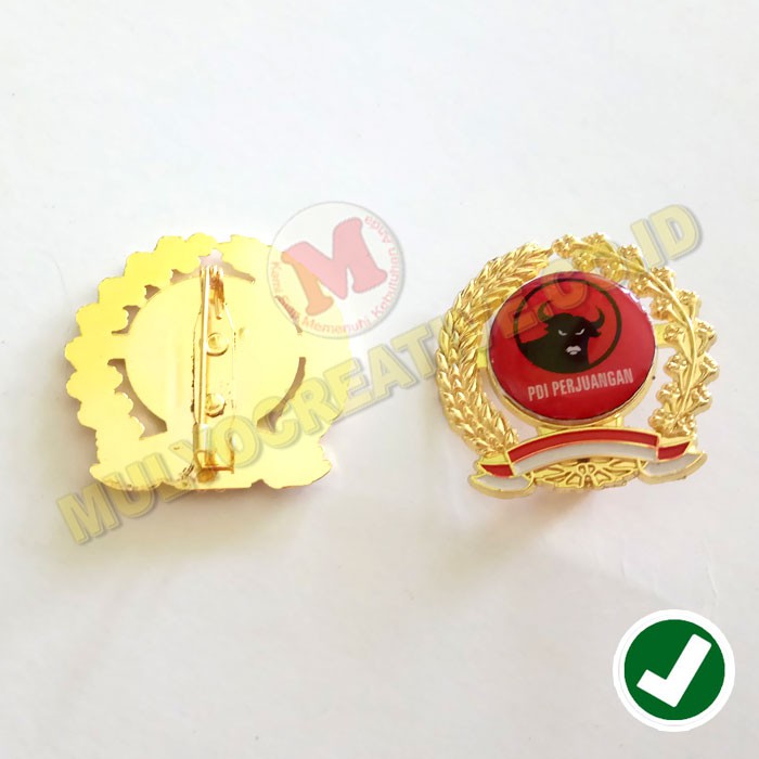 Jual Pin PDI Perjuangan - Partai PDI Perjuangan - Lencana Emblem PDIP ...