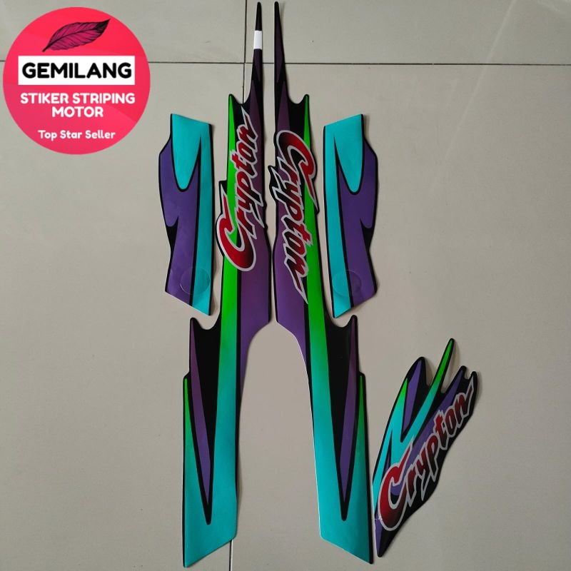 Jual Striping Decal Polet Sticker yamaha crypton cripton 1997 1998 1999 ...