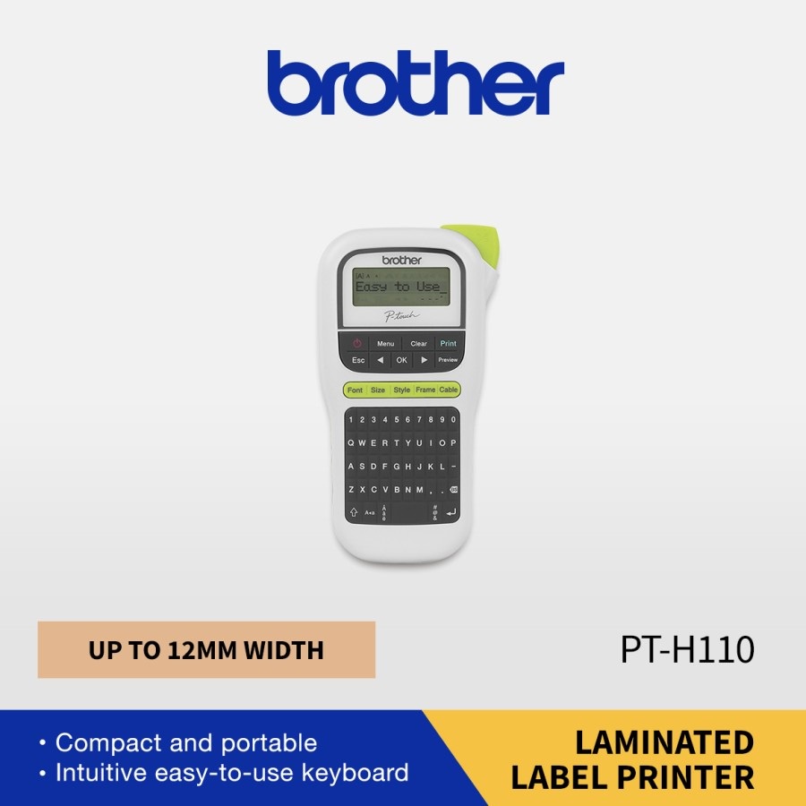 Jual Brother P-Touch PT-H110 Printer Label Laminated Sticker | Shopee ...