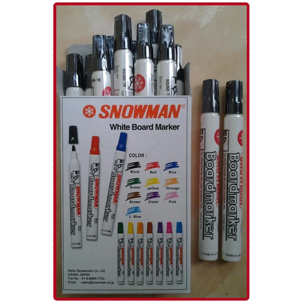 Jual Spidol Snowman Whiteboard Permanent Marker G Bg Shopee Indonesia