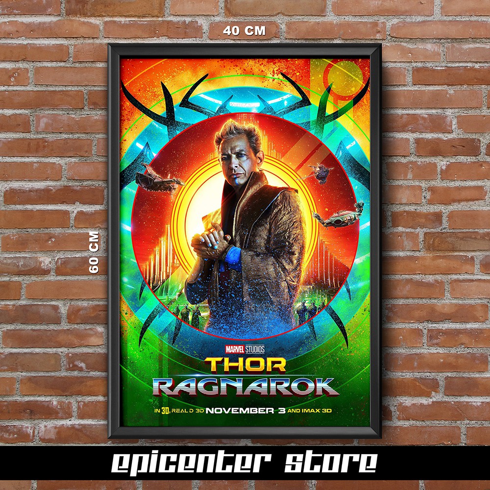 Jual Poster Film Thor Ragnarok - Grandmaster 1 40x60 + Frame | Shopee ...