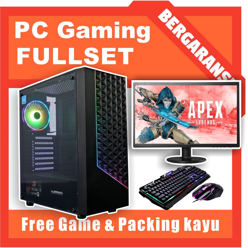 Jual Pc Gaming I Fullset Ram Ssd Vga Gtx Shopee Indonesia