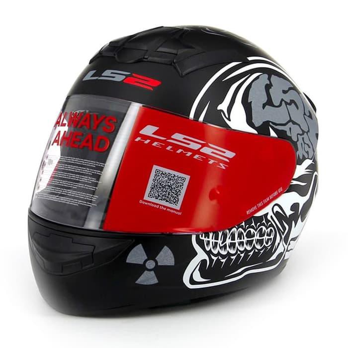 Jual HELM LS2 FF352 ROOKIE X-RAY MATT BLACK | Shopee Indonesia