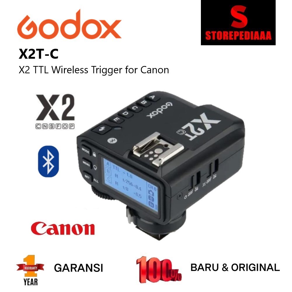 Jual Godox X2T Canon Wireless Flash Trigger for Canon Camera X2 TTL HSS