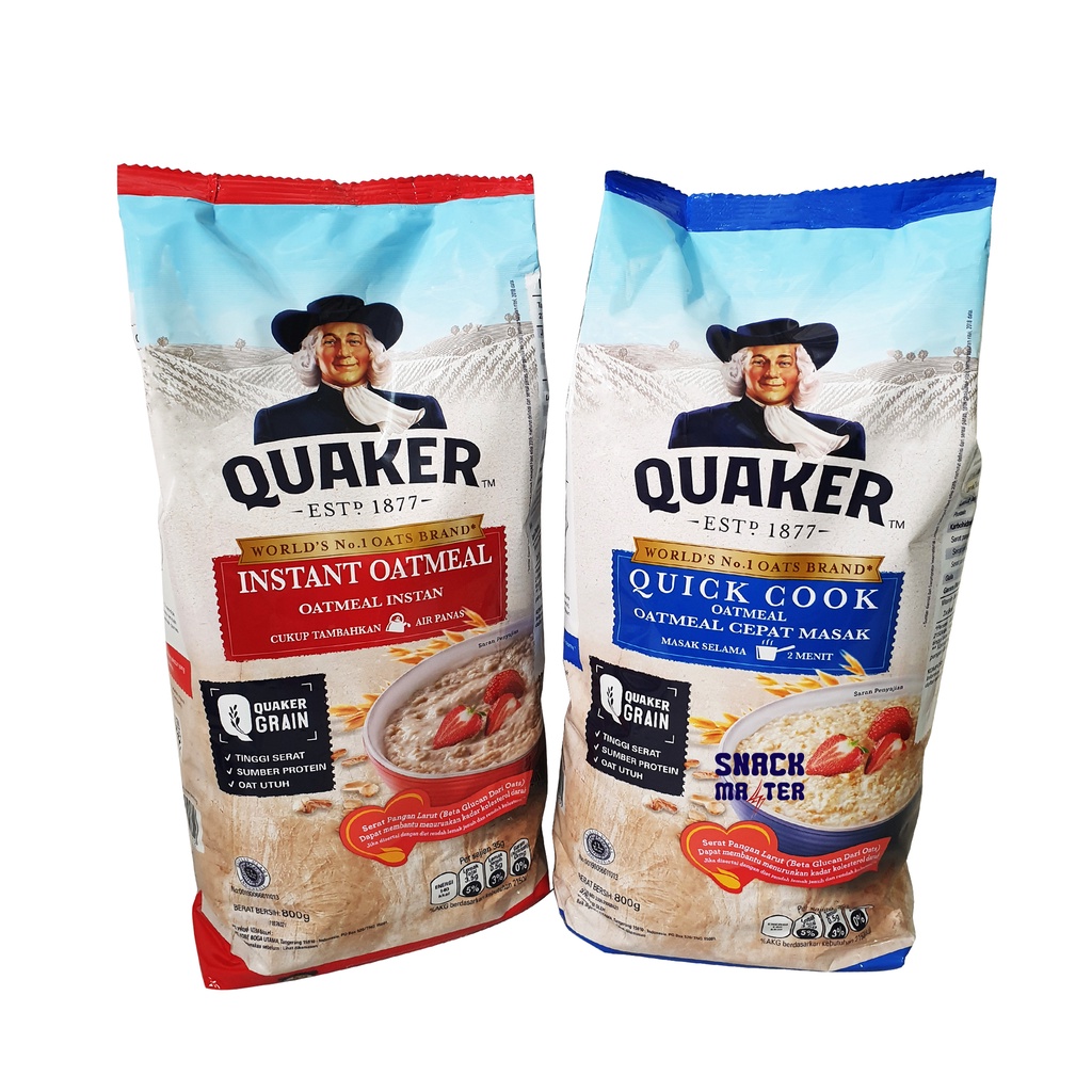 Jual Quaker Oatmeal JUMBO - Netto 800 gr | Shopee Indonesia