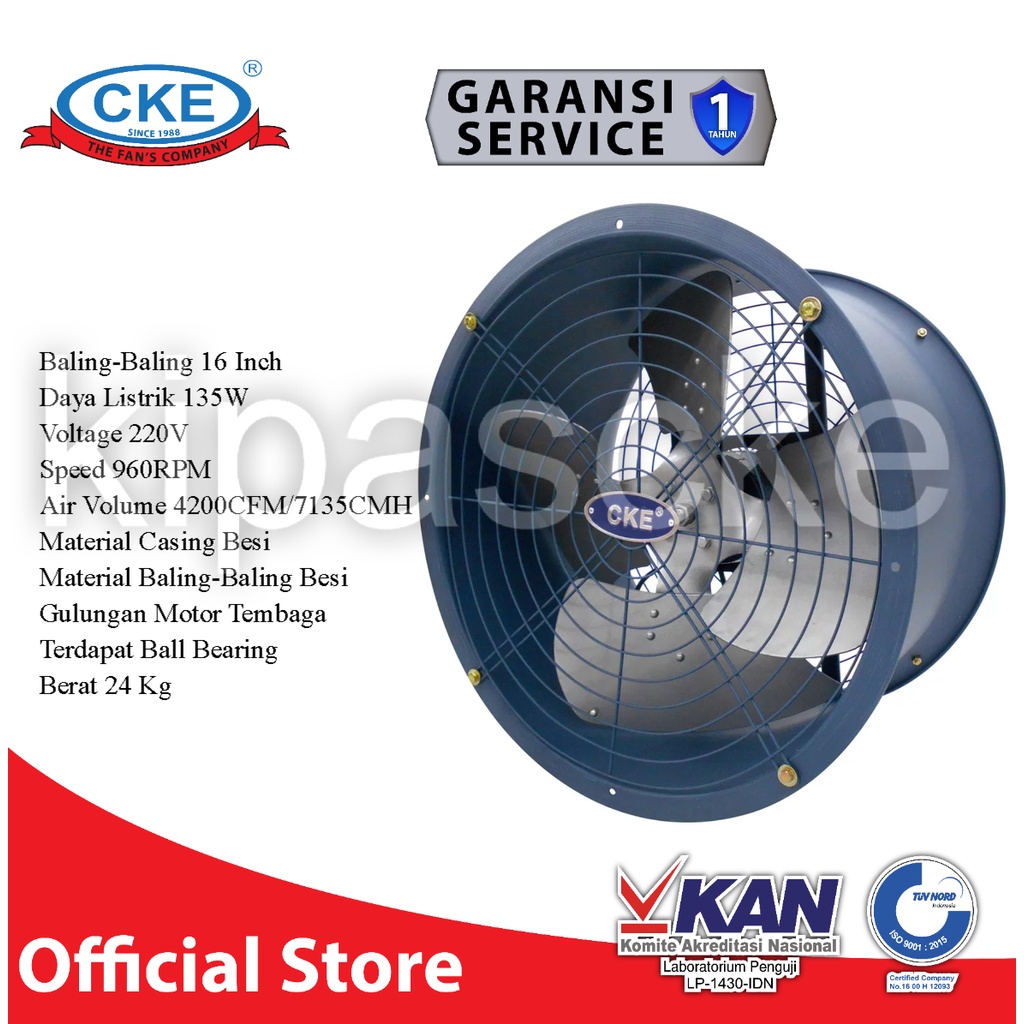 Jual Drum Fan Low Noise 16 Inch Blower Tabung Exhaust Drum Kipas Drum