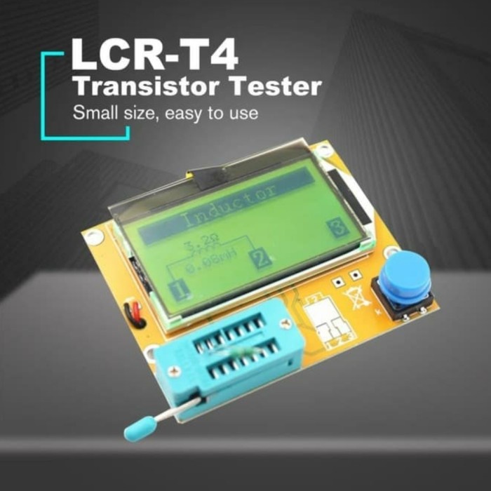 Jual Lcr Tester T4 Esr Meter Lcd Atmega328 Alat Penguji Kapasitor Elco