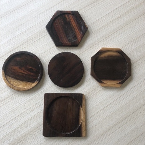 Jual Tatakan Gelas Tatakan Kayu Alas Gelas Tatakan Kayu Coaster Kayu Sonokeling Shopee Indonesia 6517