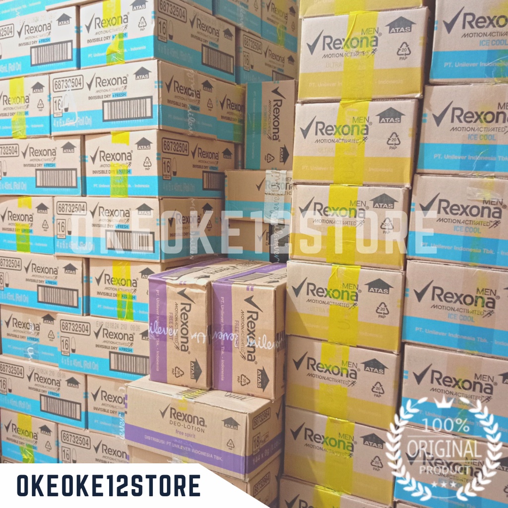 Jual Rexona roolon Men & women 45ML ( 1karton isi 24pic) | Shopee Indonesia