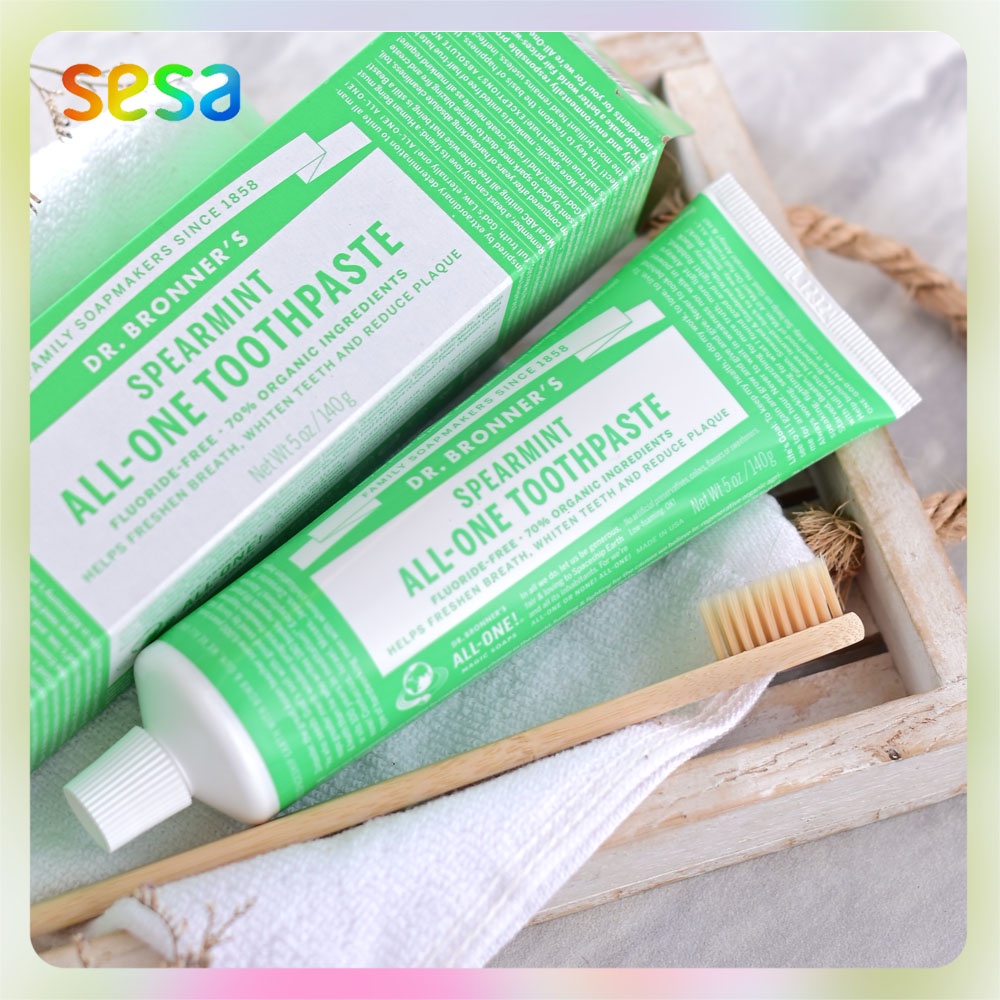 Jual DR. BRONNER'S Toothpaste Spearmint 140gr Odol Pasta Gigi