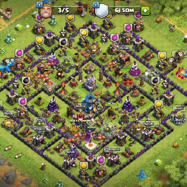Jual Di jual akun coc th 12 mau ke max