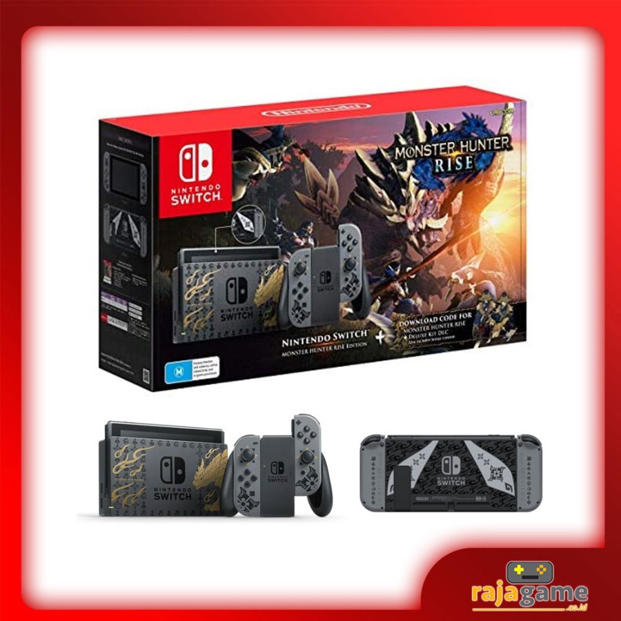 Jual Nintendo Switch Console V2 MONSTER HUNTER RISE Edition