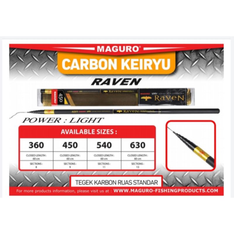 Jual TEGEK MAGURO RAVEN 450 MURAH | Shopee Indonesia