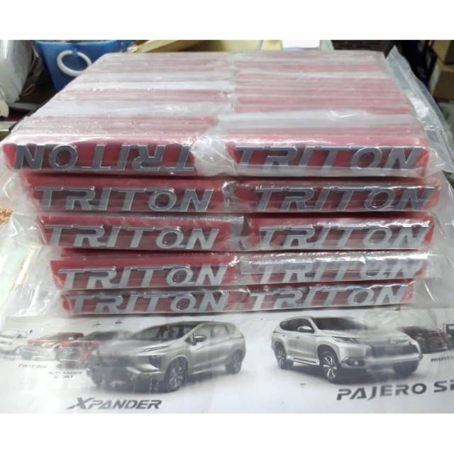 Jual Emblem Triton Asli Mitsubishi Triton | Shopee Indonesia