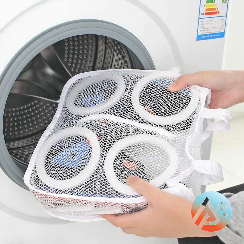 APEN Kantong Mesin Cuci Laundry Sepatu Shoes Washing Mesh Bag Barang Unik - 62319 - foto 1