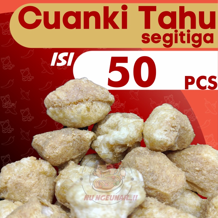 Jual Cuanki Tahu Segitiga 50pcs Pelengkap Baso Aci Seblak By Gr Bisa