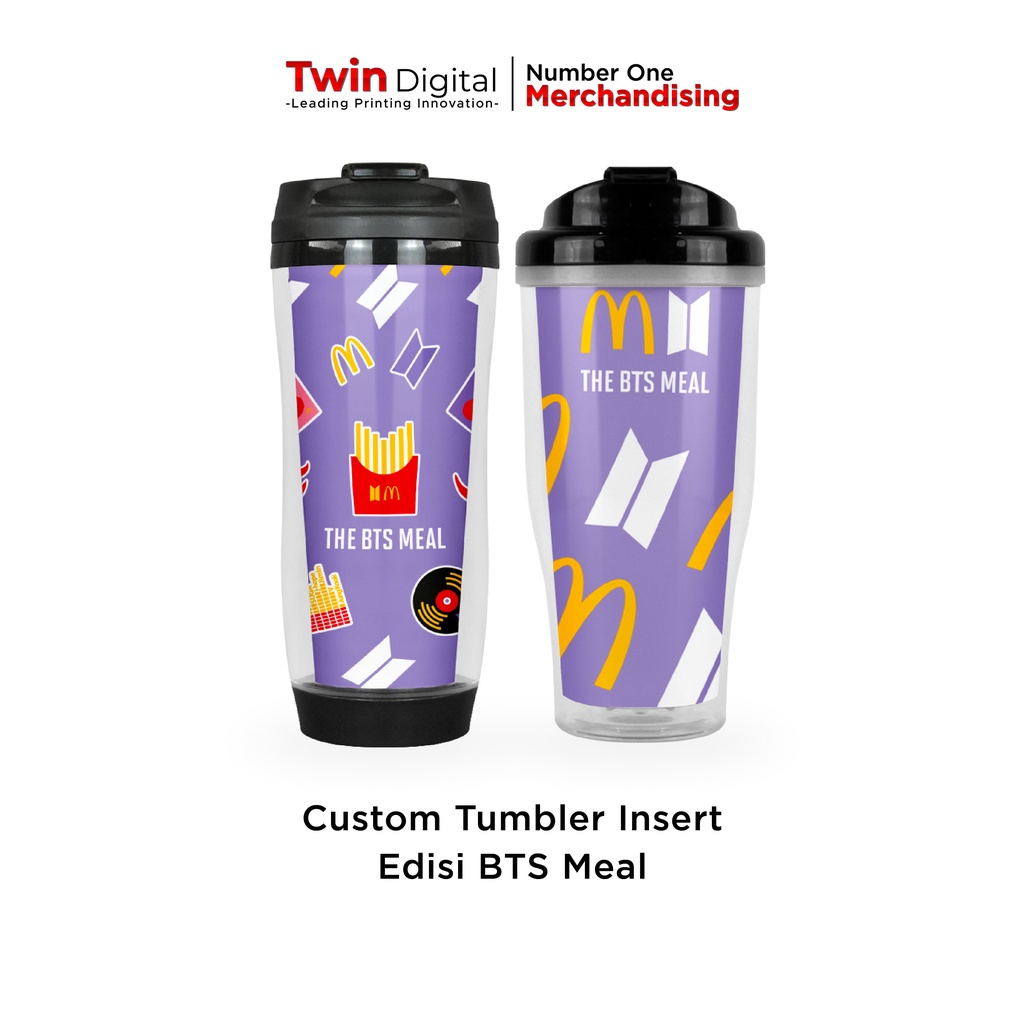 Jual Twindigital BTS Meal Merchandise Tumbler Insert Paper BTS ...