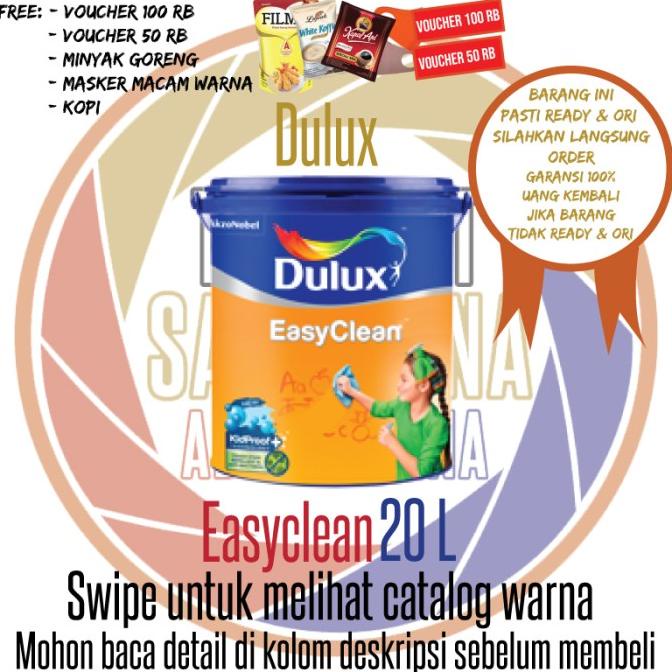 Jual Cat Tembok Dulux Easy Clean Putih 1501 Warna 20 L Cat Anti Noda Galon Shopee Indonesia 1266