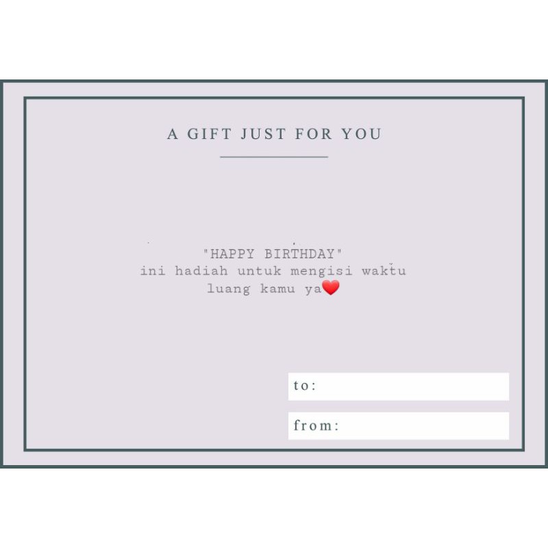 Jual Gift Card, untuk yang mau kasih kartu ucapan | Shopee Indonesia