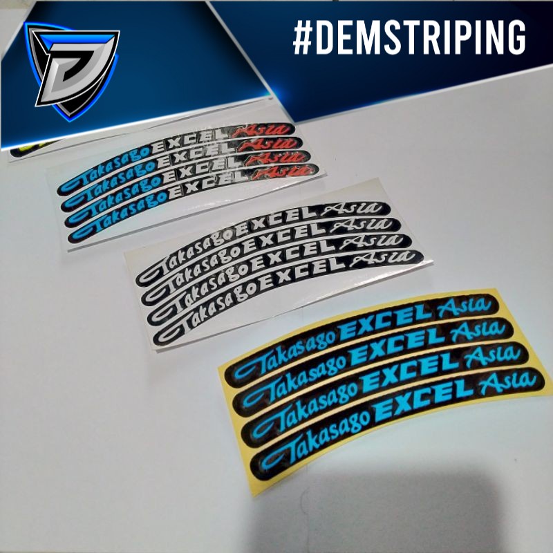 Jual stiker velg takasago Excel sticker cutting velk motor | Shopee ...