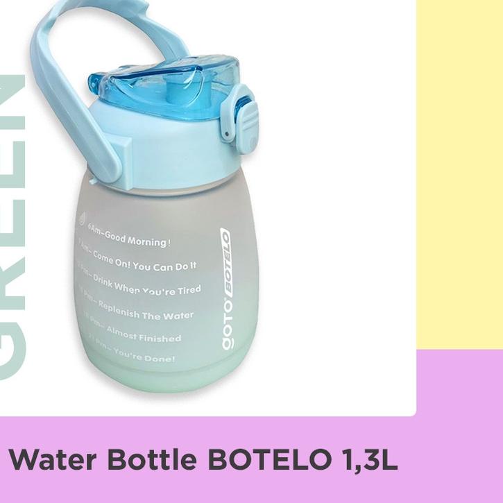 Jual Goto Botelo Bottle Tumblr Air 1.3 Liter Botol Minum Jumbo Gemoy ...