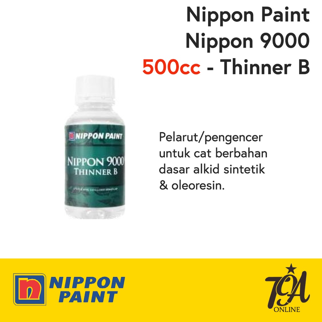 Jual Thinner Nippon 9000 Thinner B Nippon Paint Thinner Alkyd 500cc