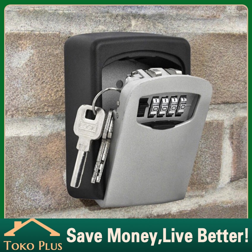 Jual Key Safe Box Outdoor Digit Wall Mount Combination Password Lock