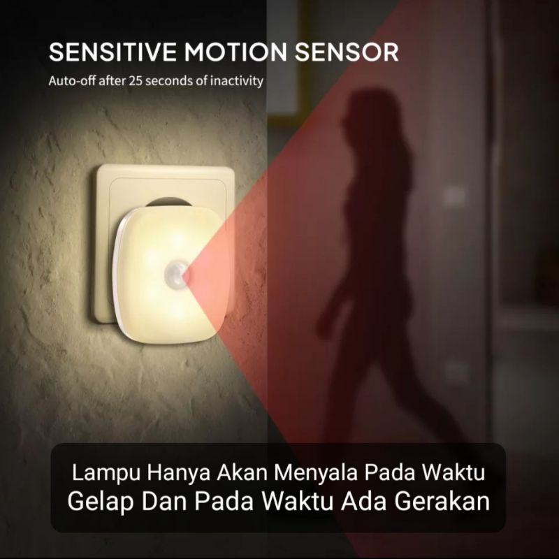 Jual Lampu Tidur Kamar Mandi Sensor Gelap dan Gerak Auto ON OFF Lampu ...