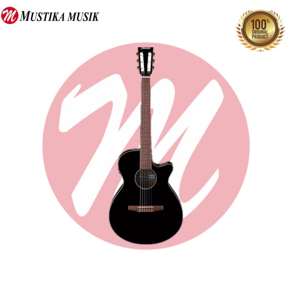 Jual Acoustic Electric Guitar Nylon Ibanez AEG50NBKH(Black High Gloss) Shopee Indonesia