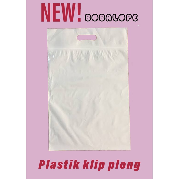 Jual Plastik Klip Plong Isi 100 Warna Hitam Allsize Terima Custome Logo