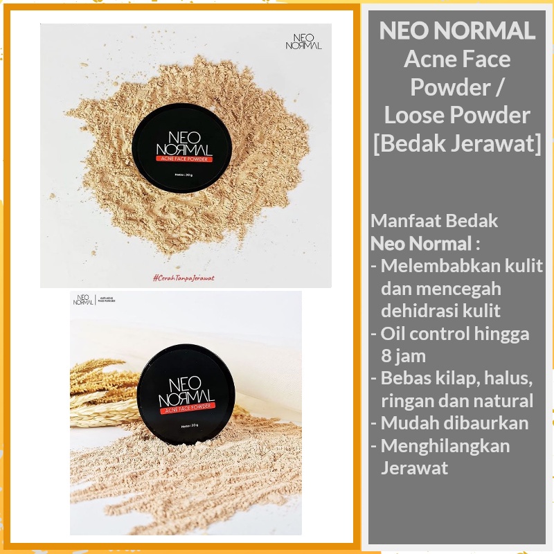 Jual NEO NORMAL Acne Face Powder / Loose Powder [Bedak Jerawat ...