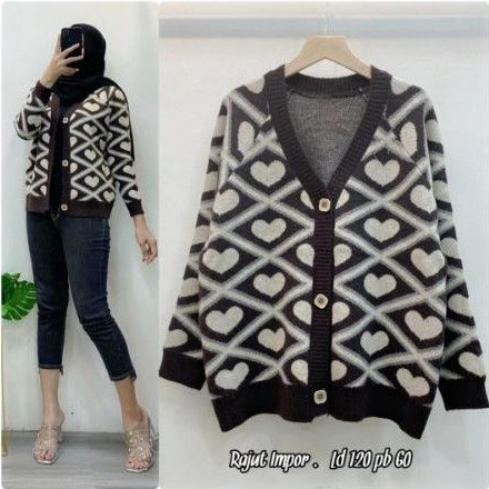 Jual Cardi rajut import ld 120 cm | Shopee Indonesia