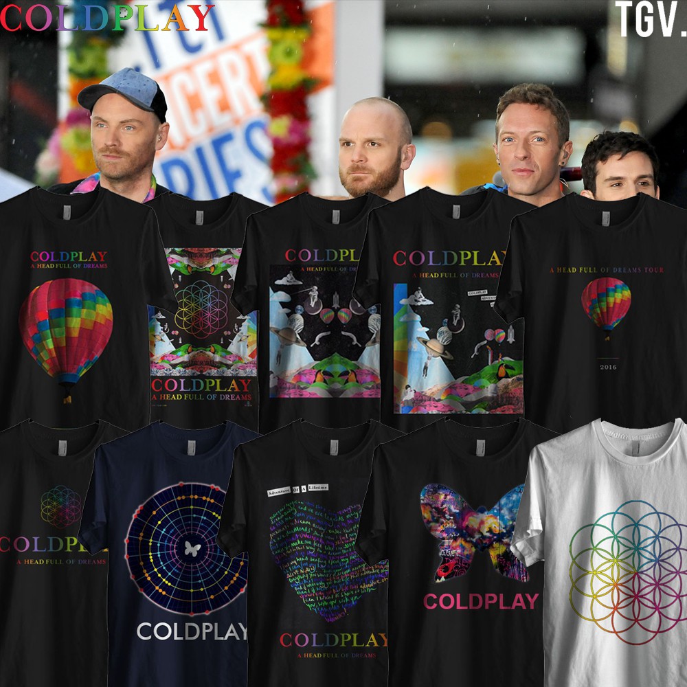 Jual KAOS COLDPLAY | Shopee Indonesia