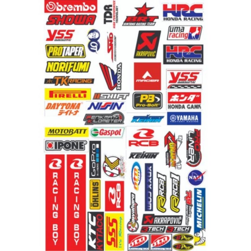 Jual STIKER RACING BOY 1 SET STICKER RCB | Shopee Indonesia