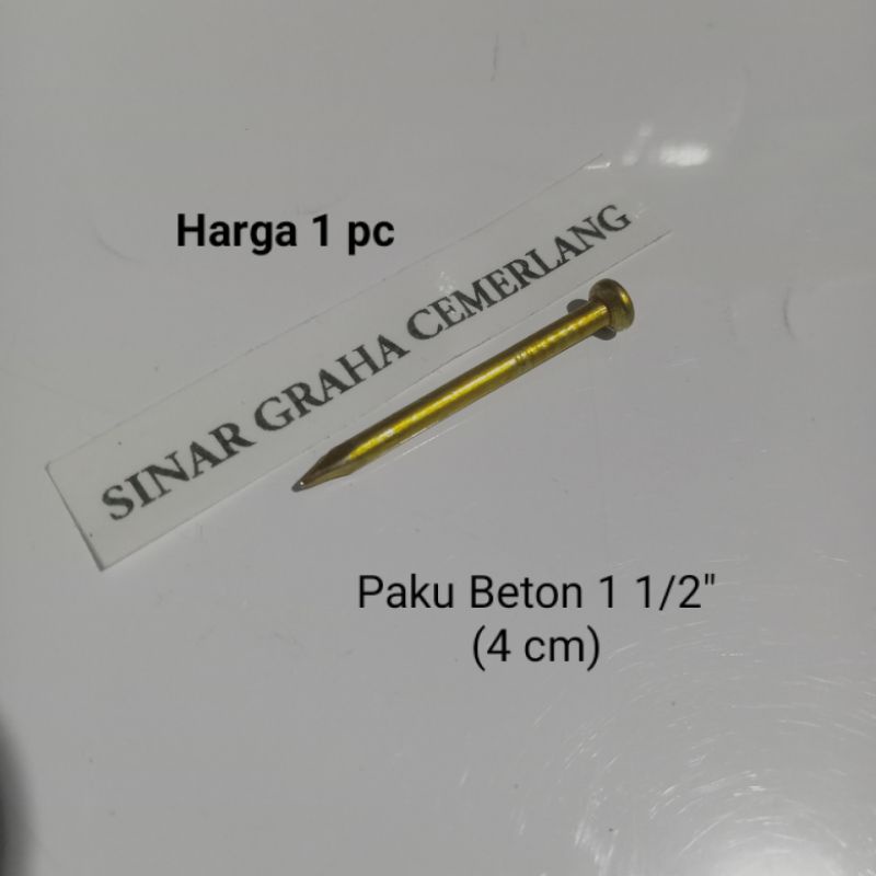 Jual Paku Beton Kuning 1 1/2