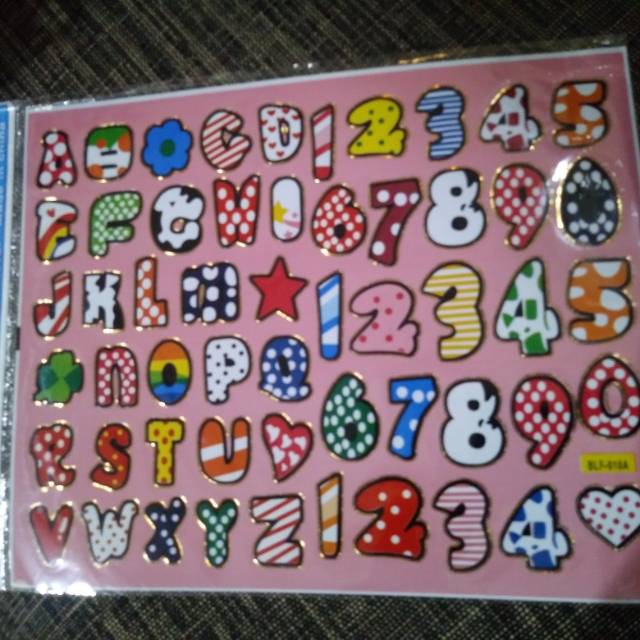 Jual Sticker angka dan huruf | Shopee Indonesia
