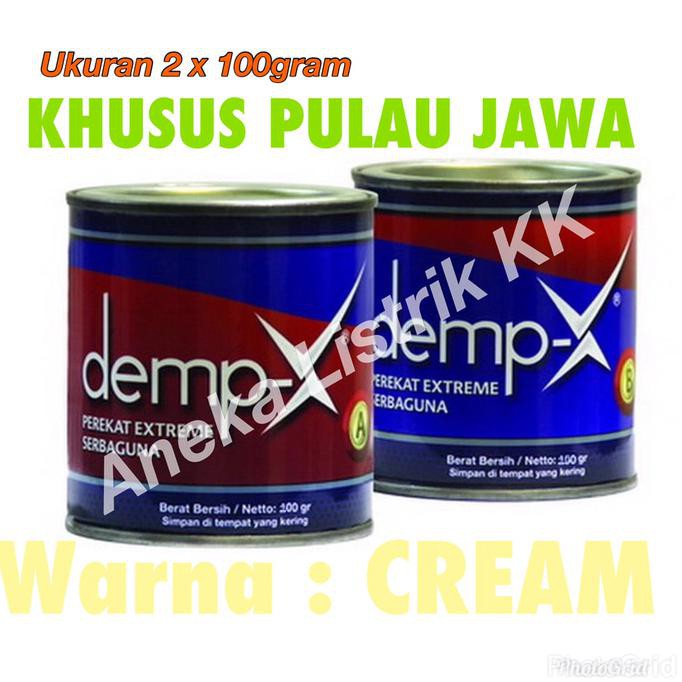 Jual DEMP X 100GRAM - DEMPUL EXTREME SERBAGUNA - LEM EPOXY 2KOMPONEN ...