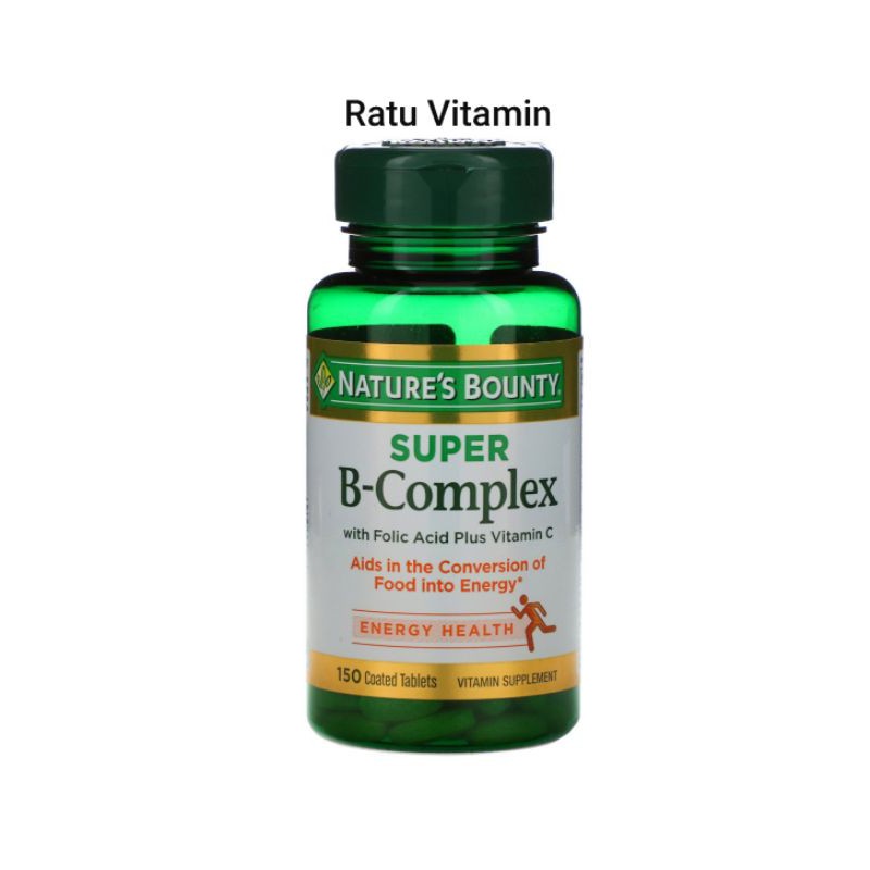 Jual Nature's Bounty Natures Bounty Super B-Complex With Folic Acid ...