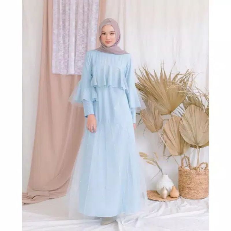 Bella Dress Baby Blue Hijab
