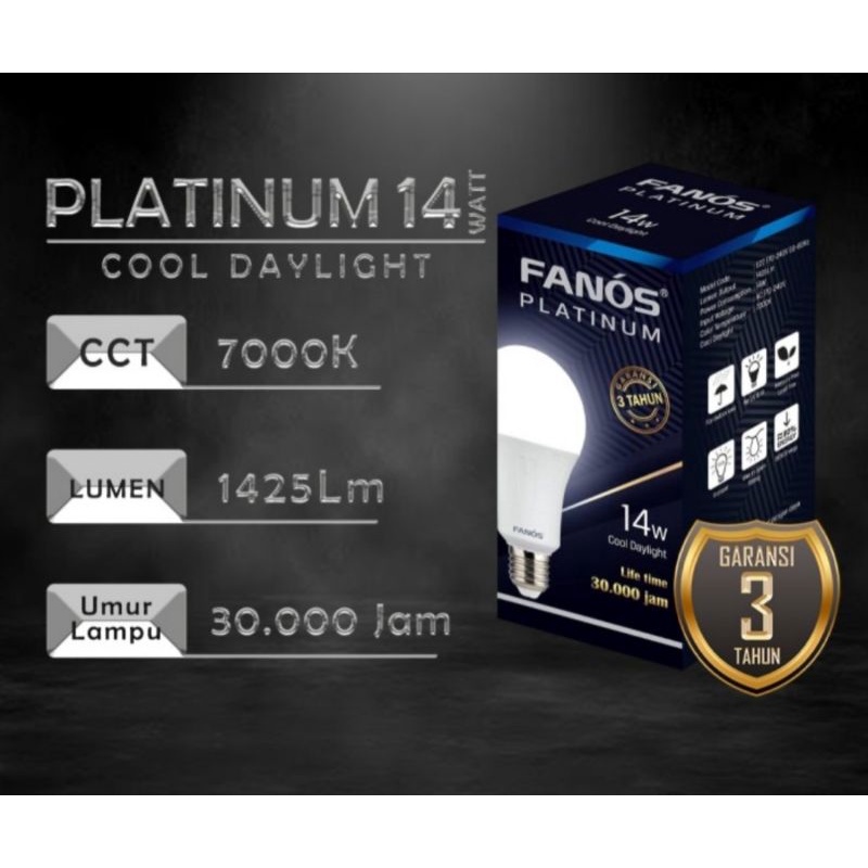 Jual lampu LED fanos platinum 14 watt | Shopee Indonesia