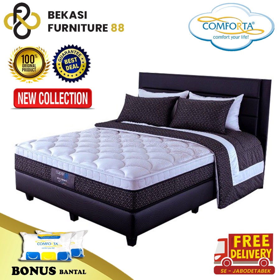 Jual Full Set Kasur Springbed COMFORTA SuperFit ( Neo Pocket ) | Shopee ...